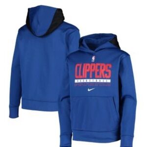 Nike Royal LA Clippers Spotlight Performance Pullover Hoodie size XL